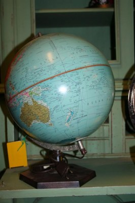 Mappamondo da tavolo vintage